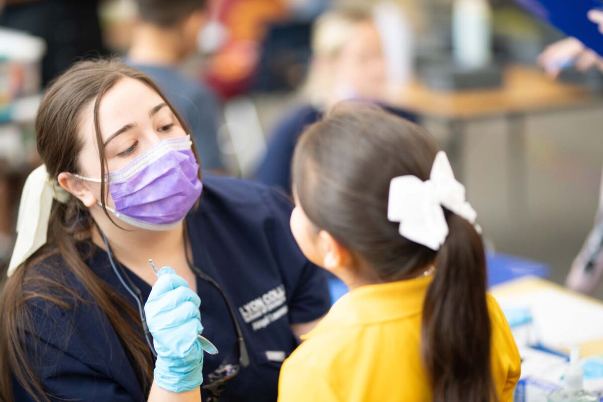 Lyon College Students Helping